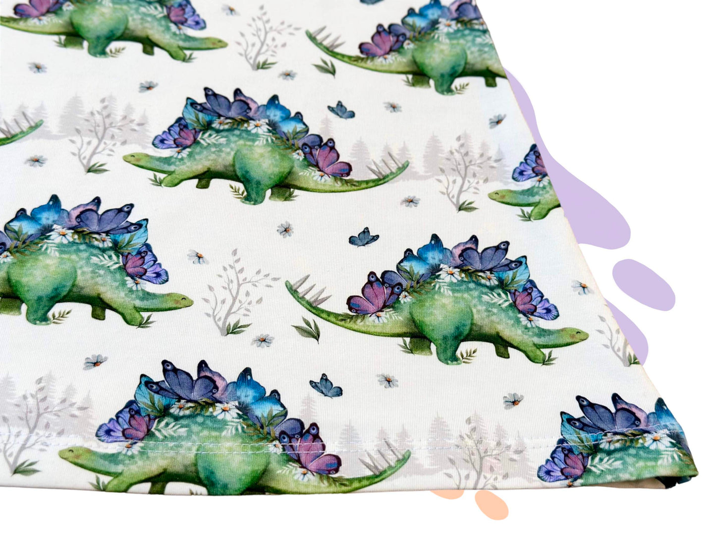 Dinosaur Flora- Aline dress