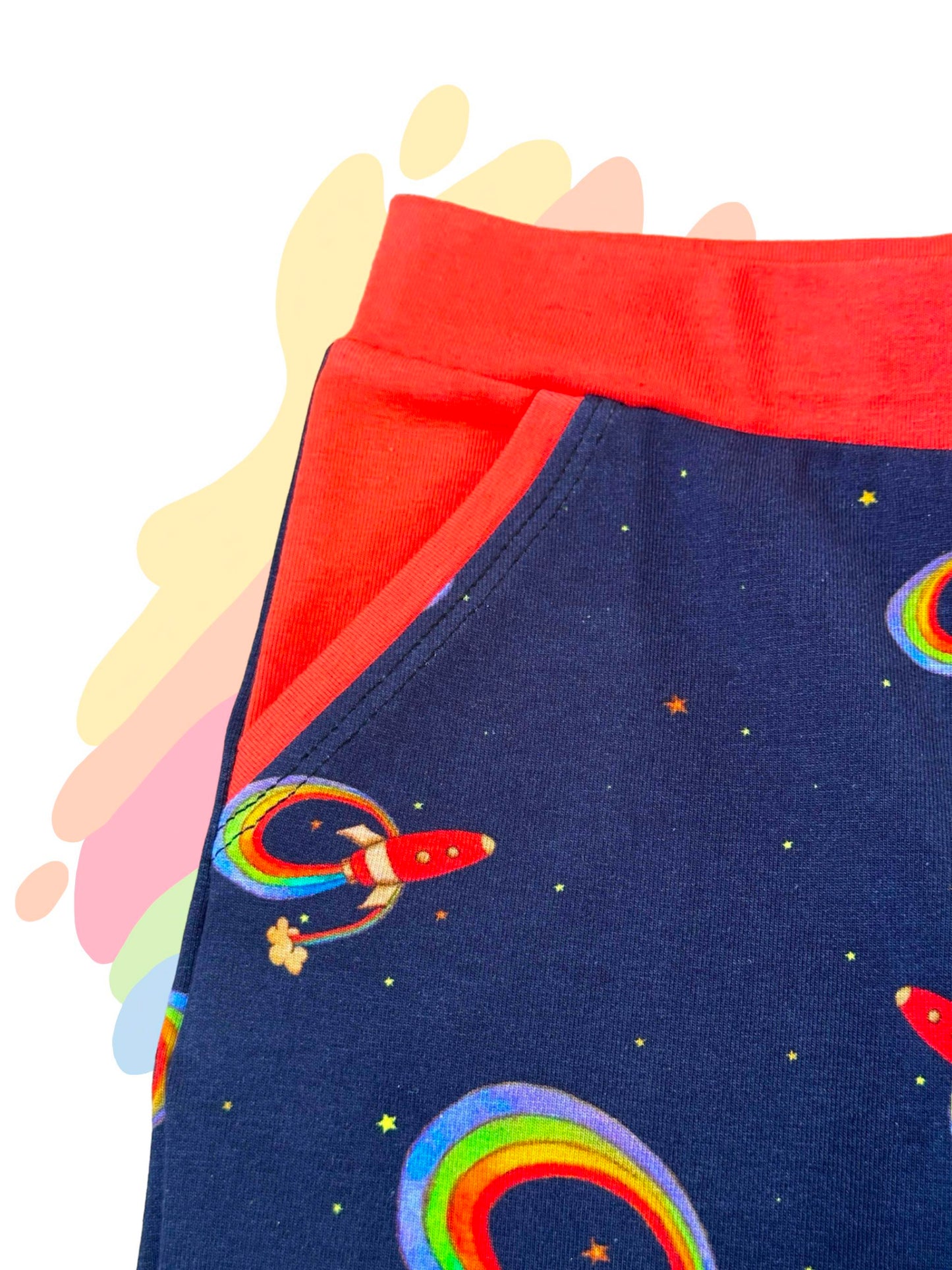 Rainbow rockets joggers with pockets (2years)