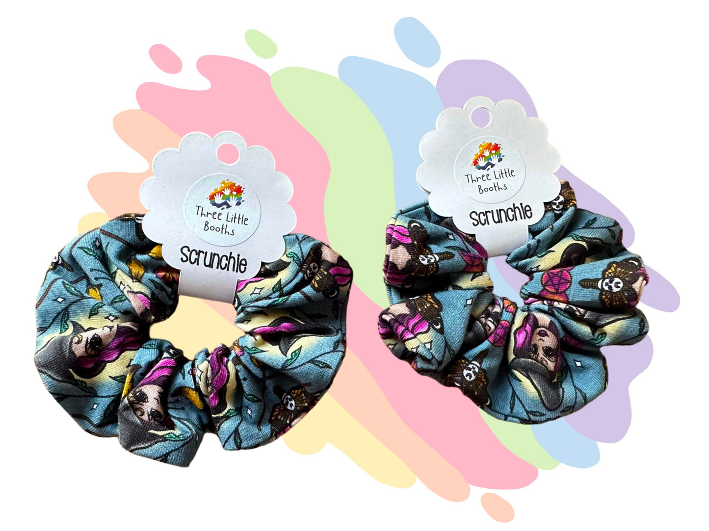 Witch print scrunchie