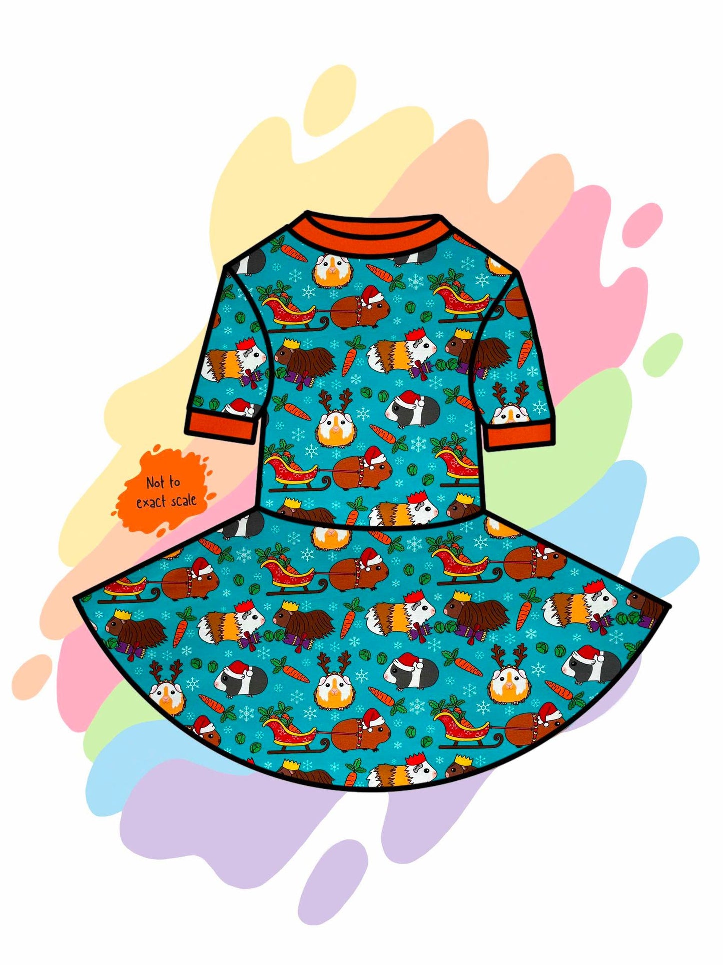Guinea pig Christmas party - Spin dress