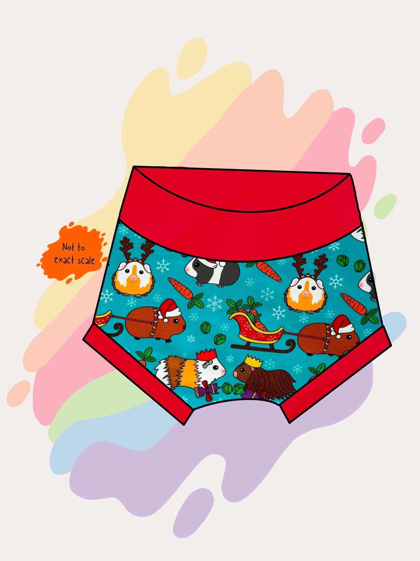Guinea pig Christmas party - Bummies shorts