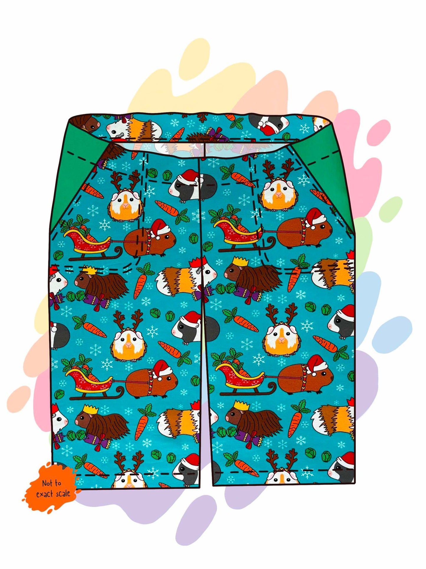 Guinea pig Christmas party - Shorts
