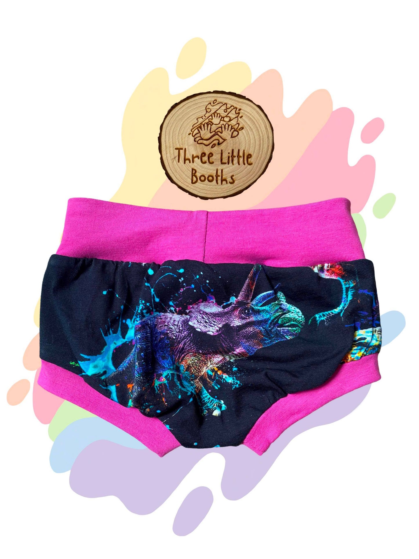 Dinosaur splat - Bummies shorts