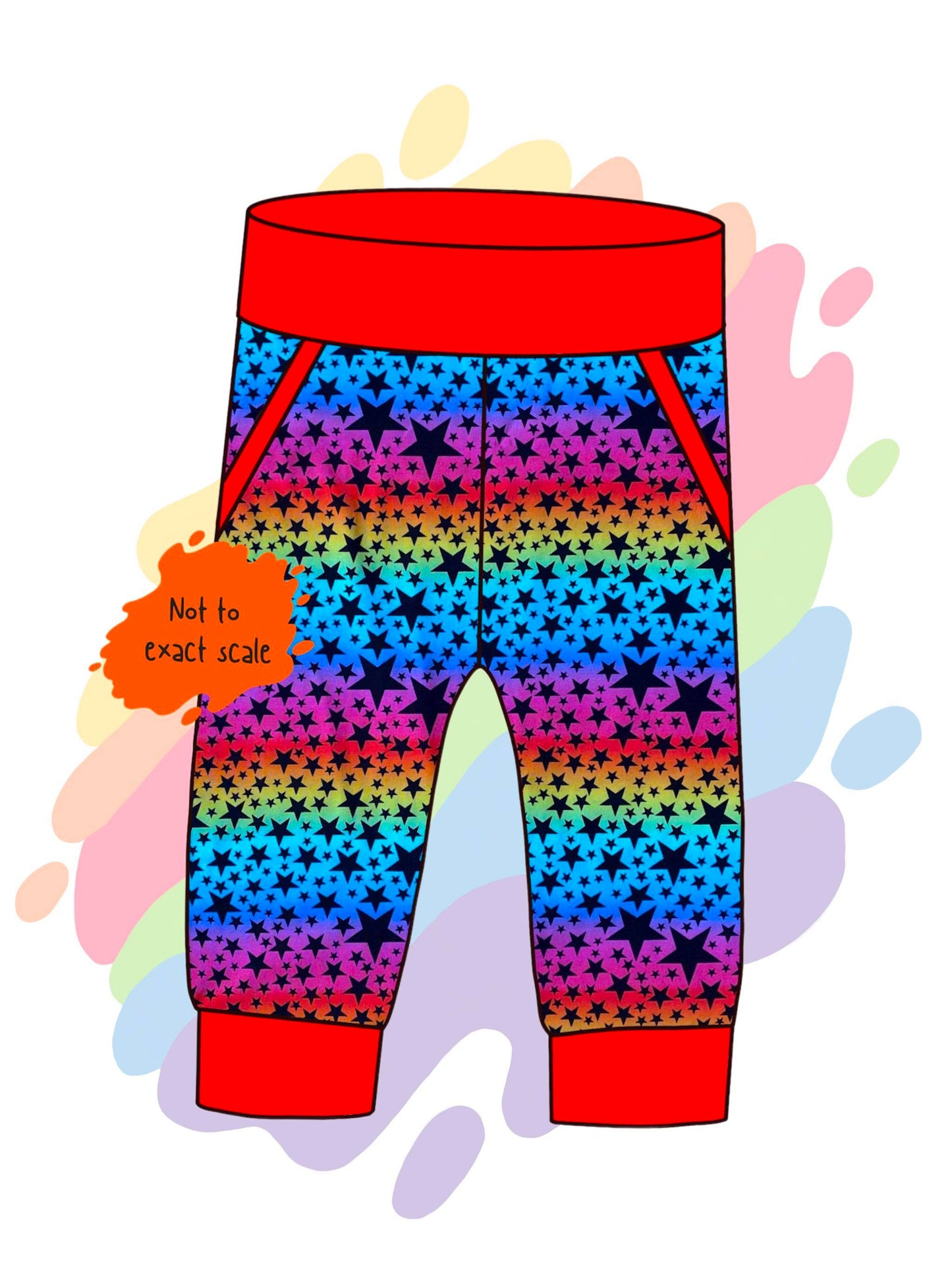 Rainbow stars - Joggers