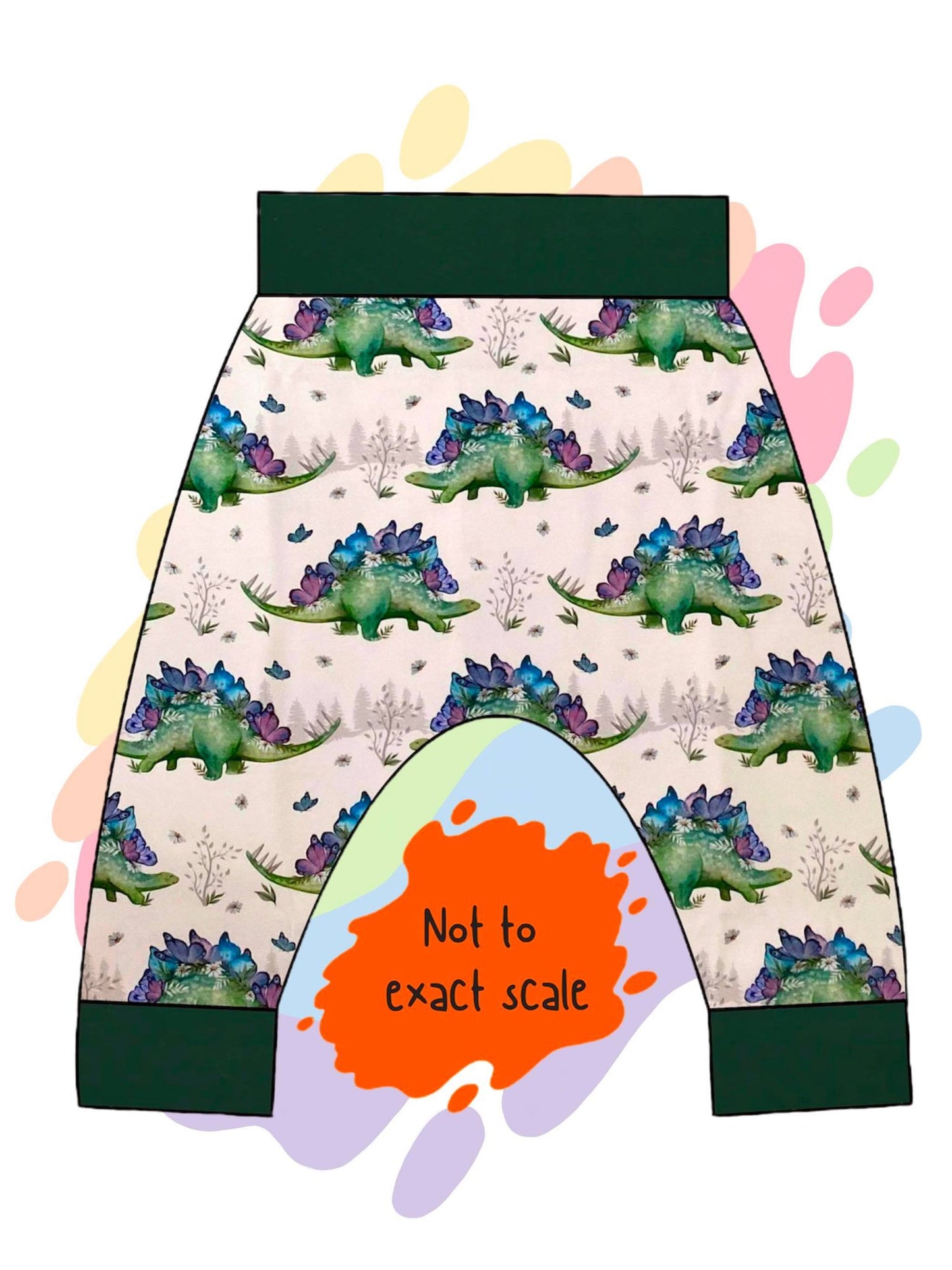 Dinosaur Flora - Harem pants