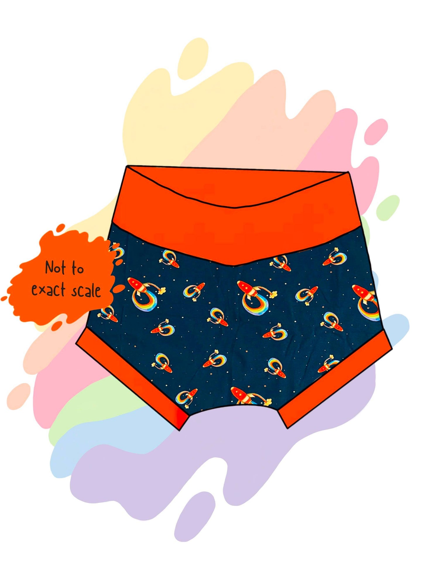 Rainbow rockets - Bummies shorts