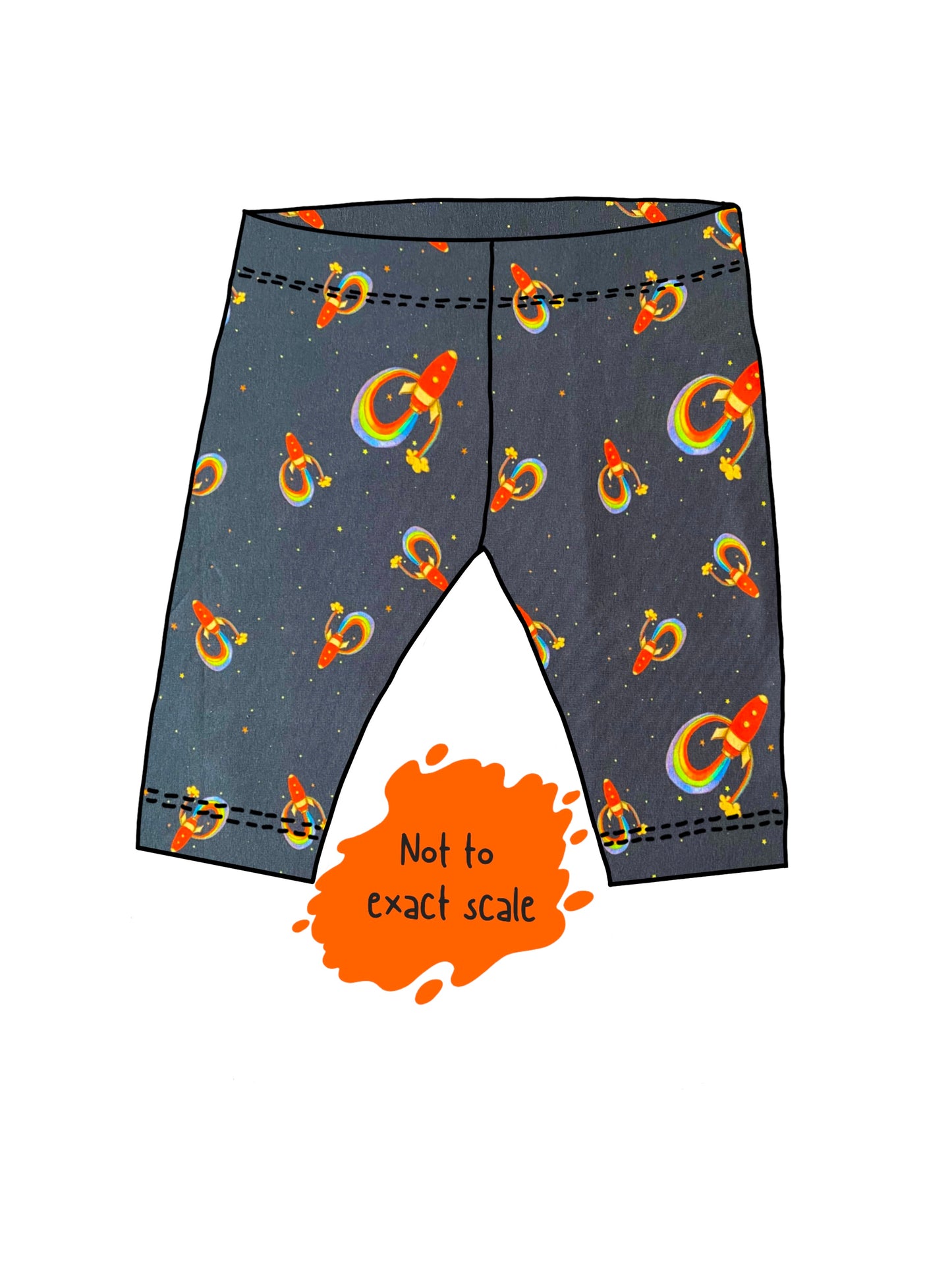 Rainbow rockets - Cycling style shorts