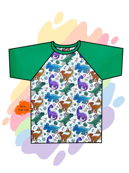 Cute dinos- Raglan T-Shirt