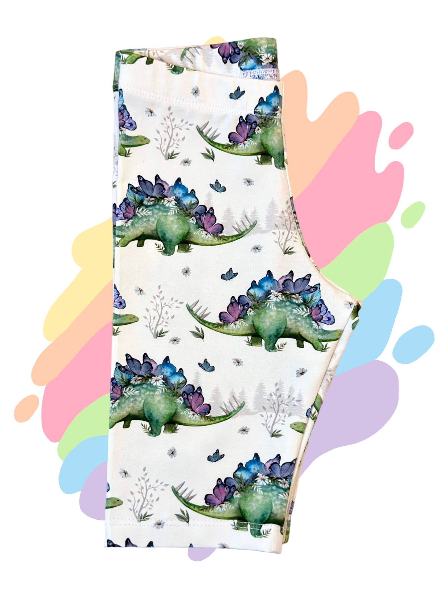 Dinosaur Flora -Cycling style shorts