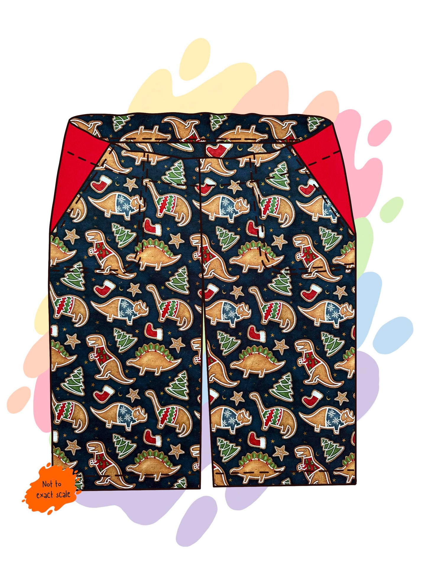 Dinosaur Christmas cookies - Shorts