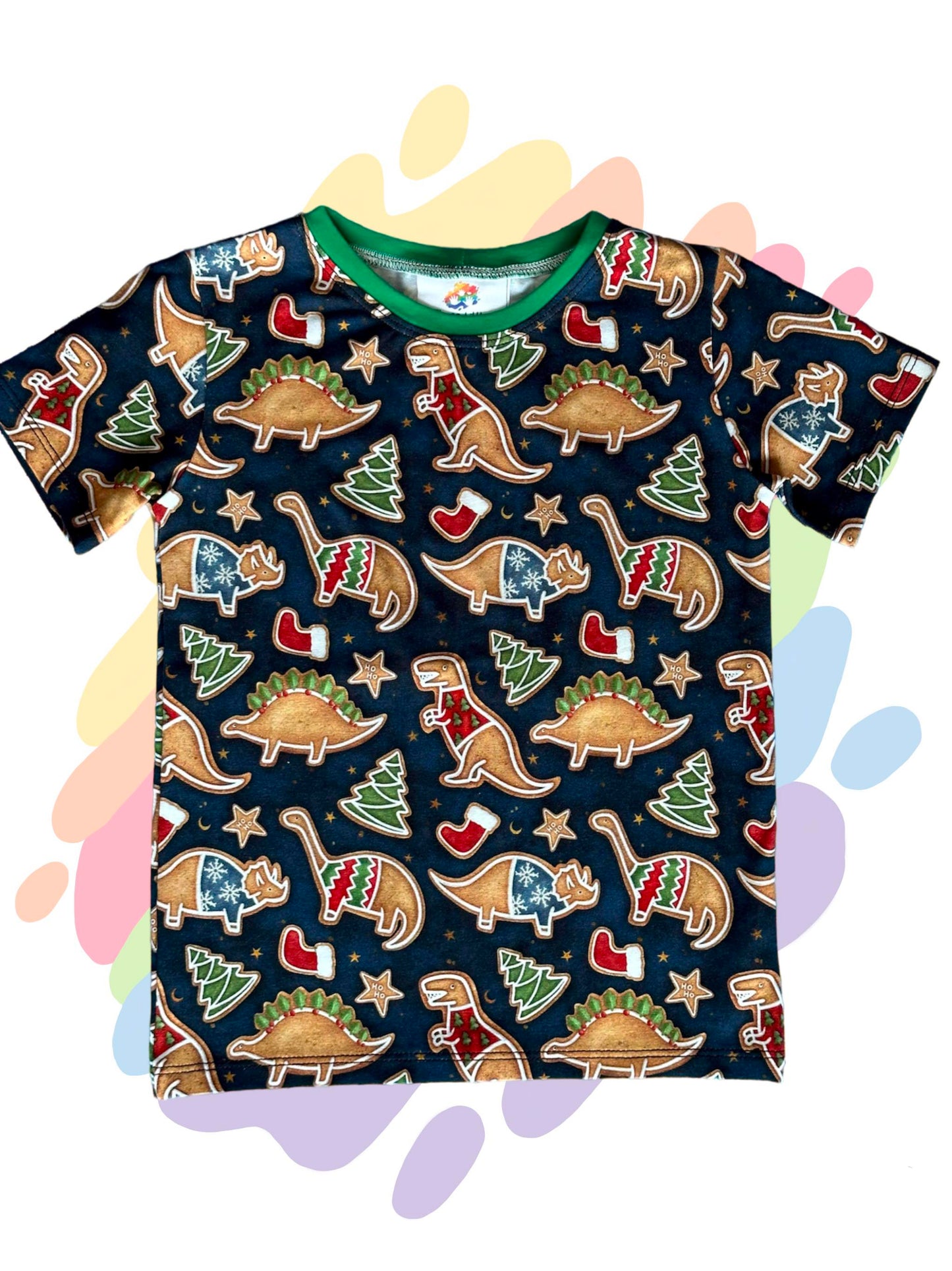 Dinosaur Christmas cookies - T-Shirt