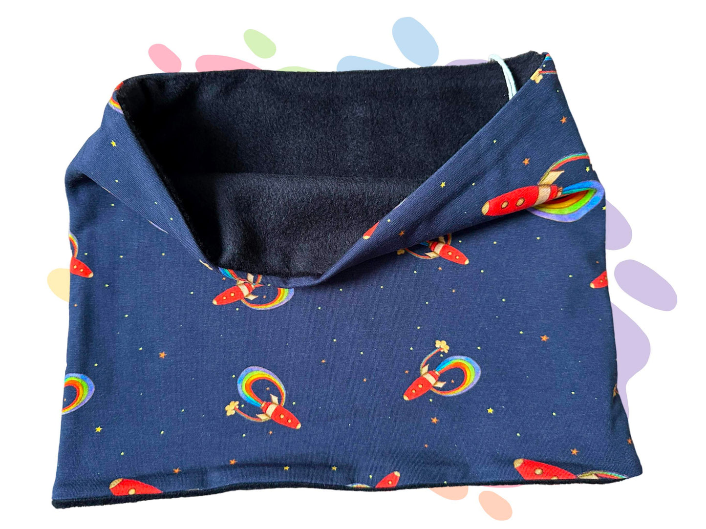 Rainbow rockets snood (Size Medium)