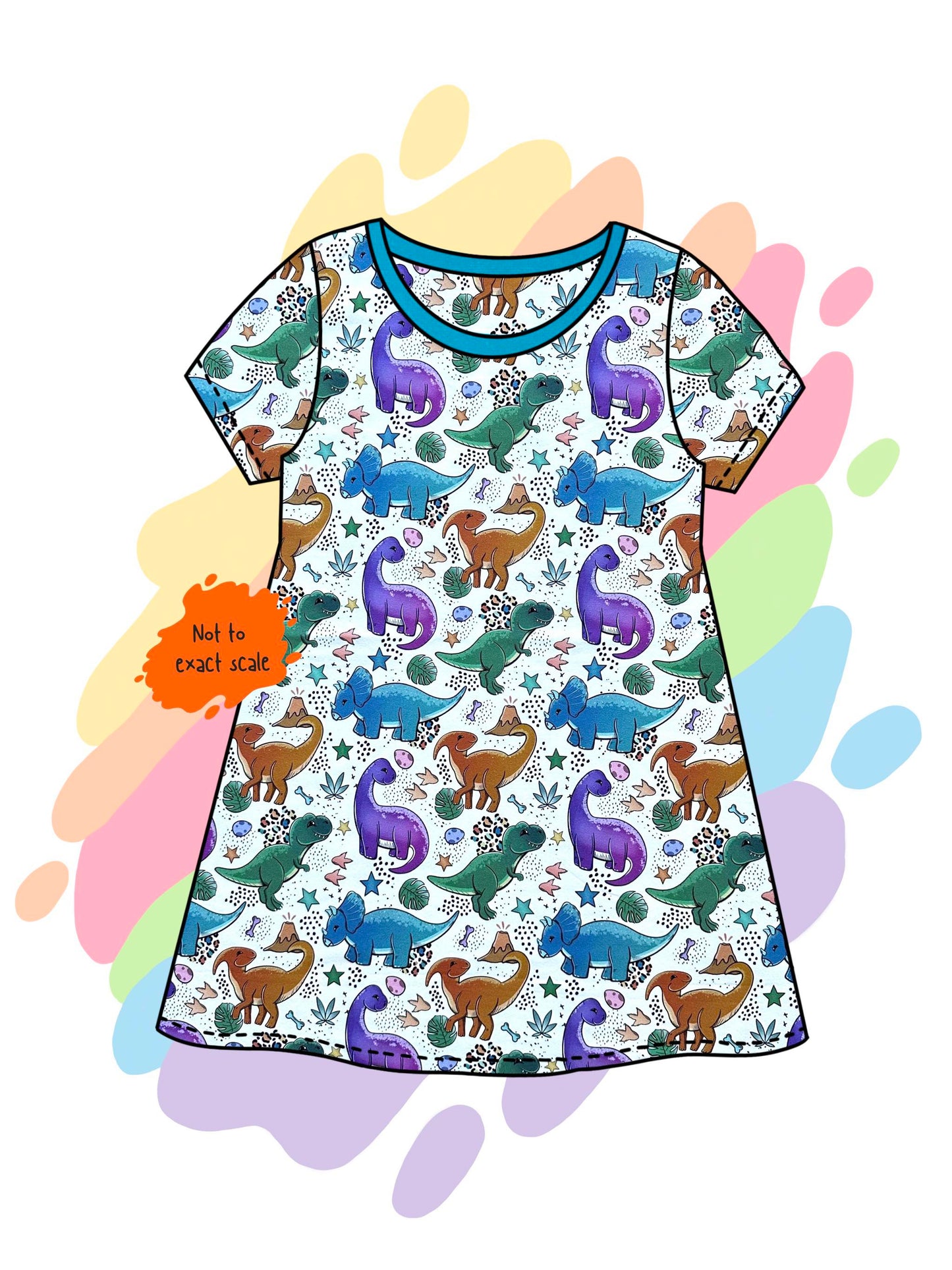 Cute dinos - Aline dress