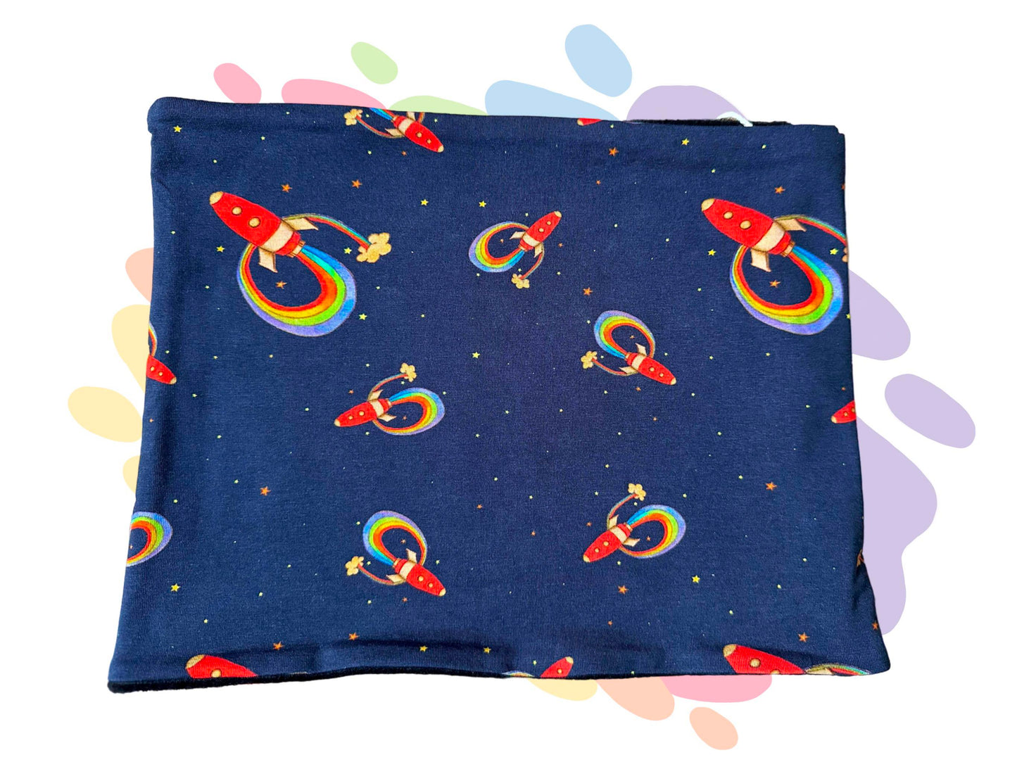 Rainbow rockets snood (Size Medium)