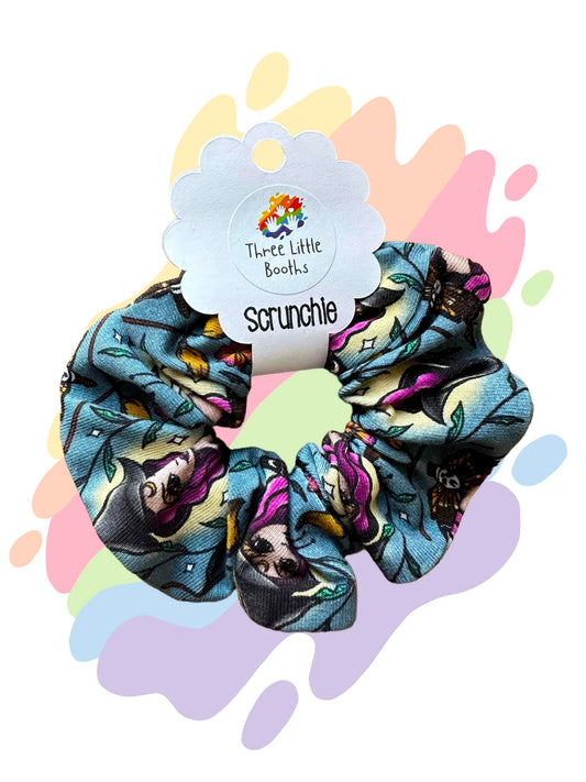 Witch print scrunchie