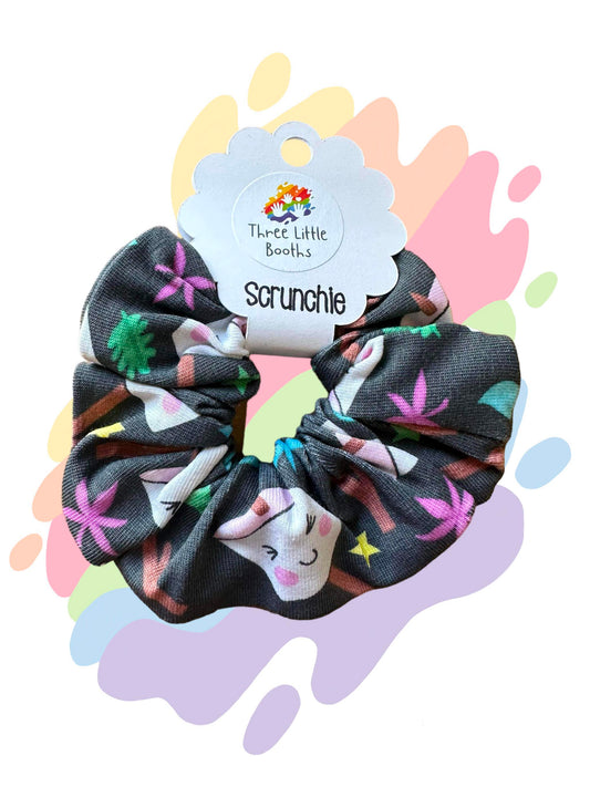 Marshmallow print scrunchie