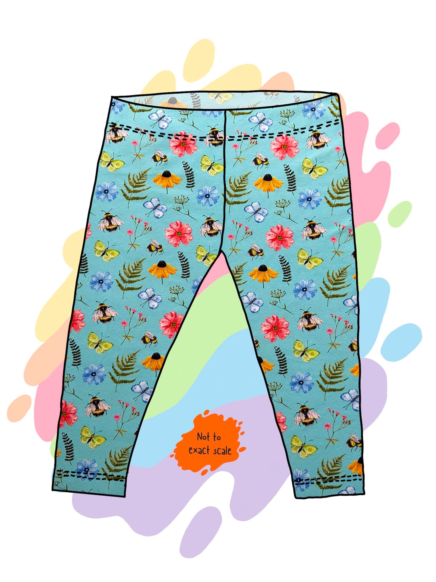 Floral Bees - Leggings