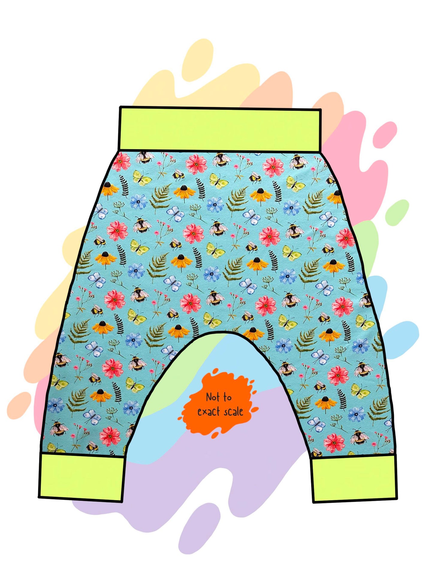 Floral Bees - Harem pants