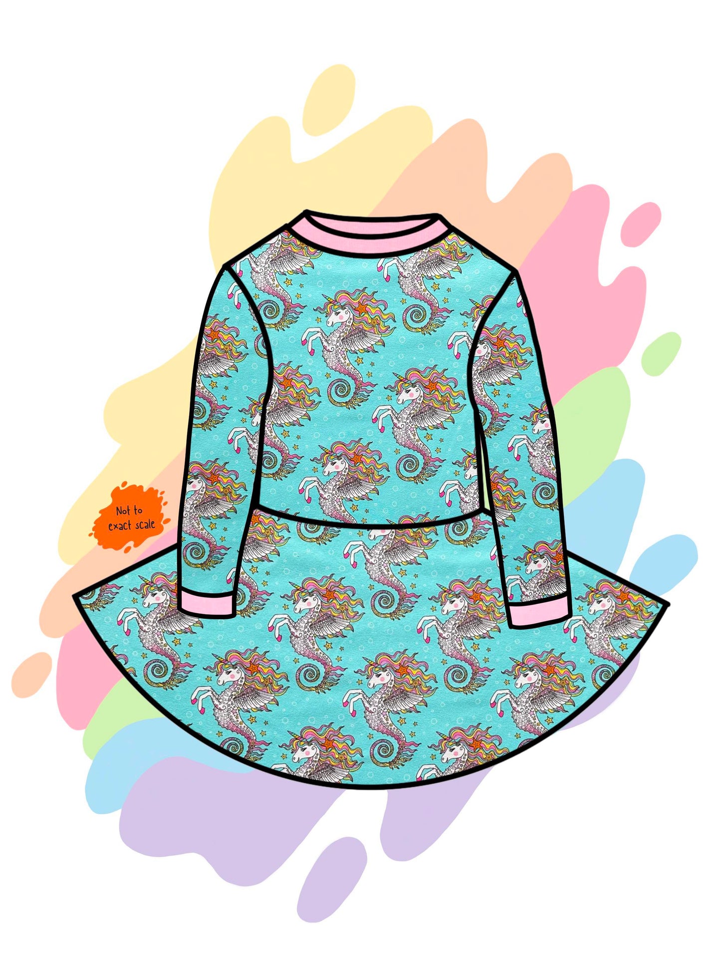 Sea Unicorn - Spin dress