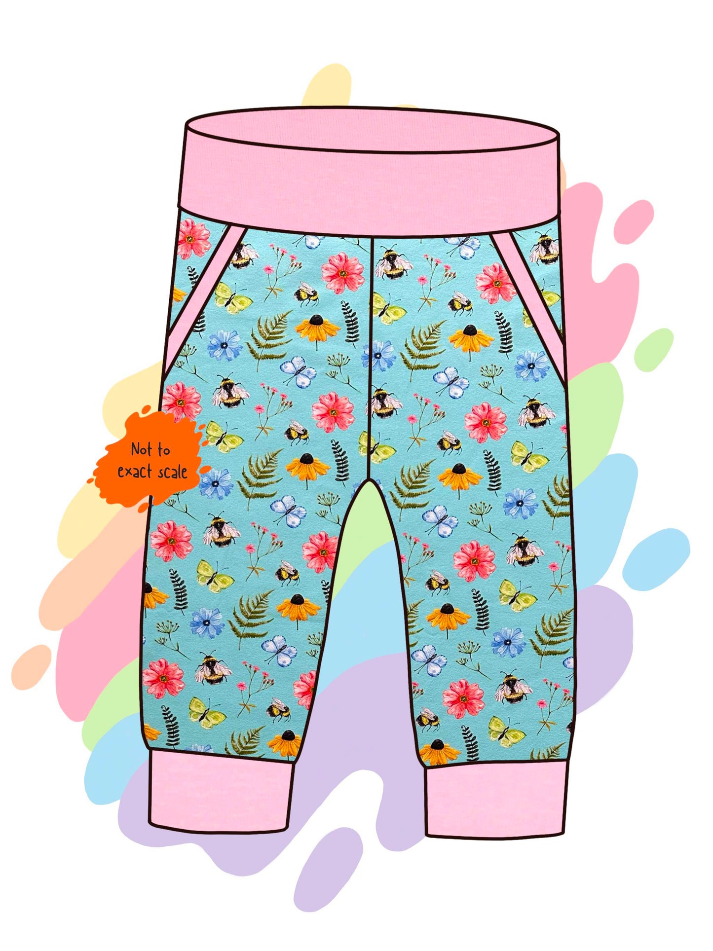 Floral Bees - Joggers