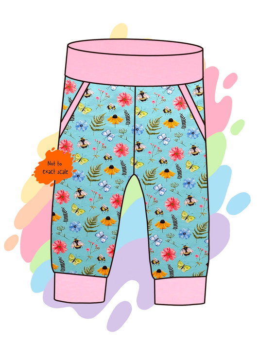 Floral Bees - Joggers