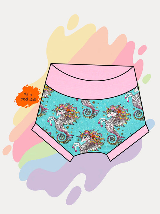 Sea Unicorn - Bummies shorts