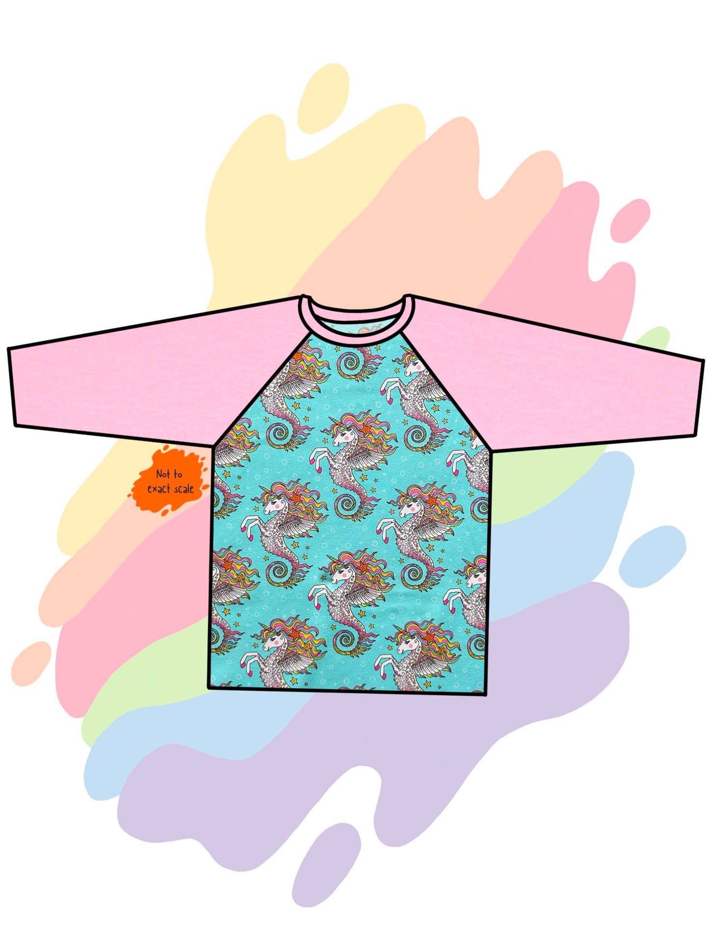 Sea Unicorn - Raglan T-Shirt