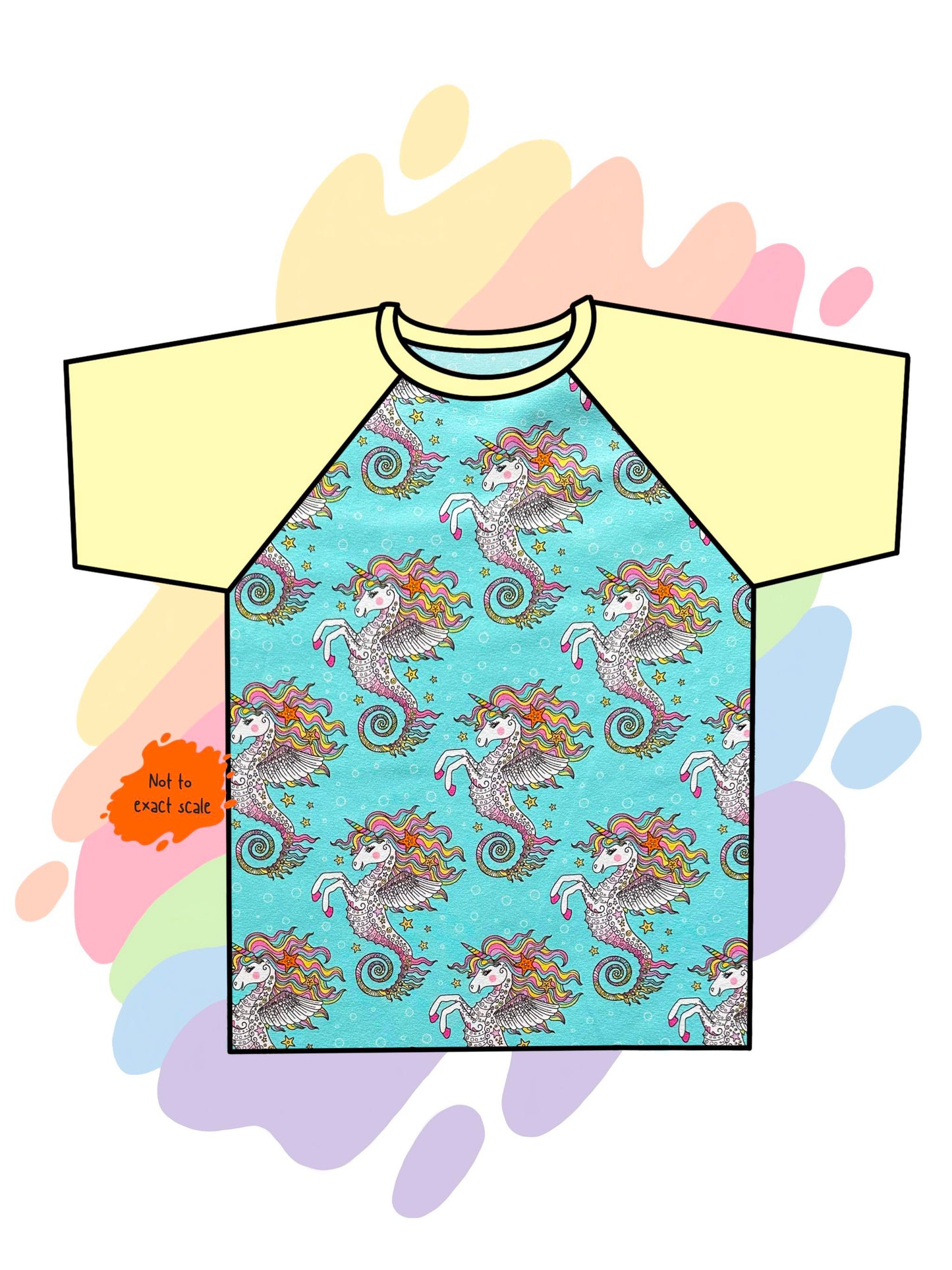 Sea Unicorn - Raglan T-Shirt