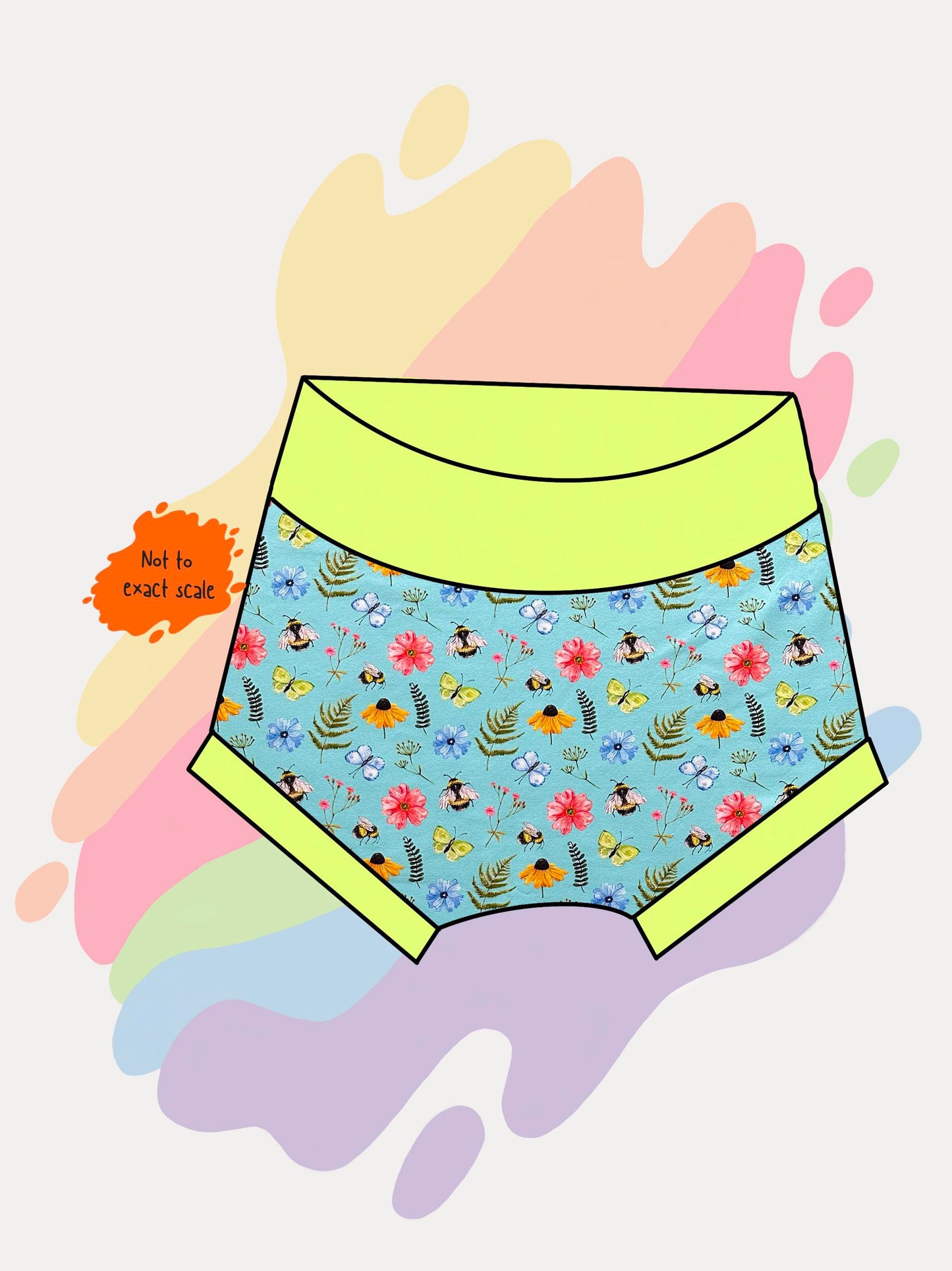 Floral Bees - Bummies shorts