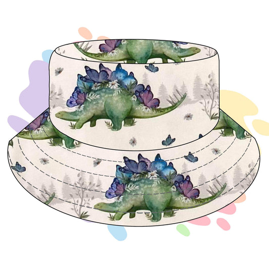 Dinosaur flora - Reversable bucket hat