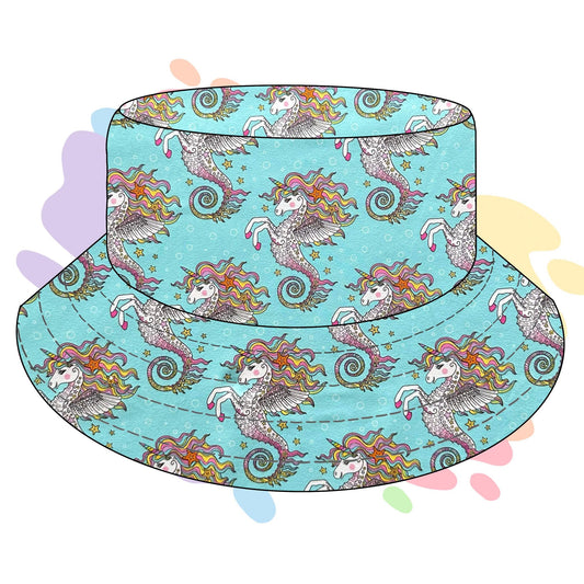 Sea unicorn - Reversable bucket hat