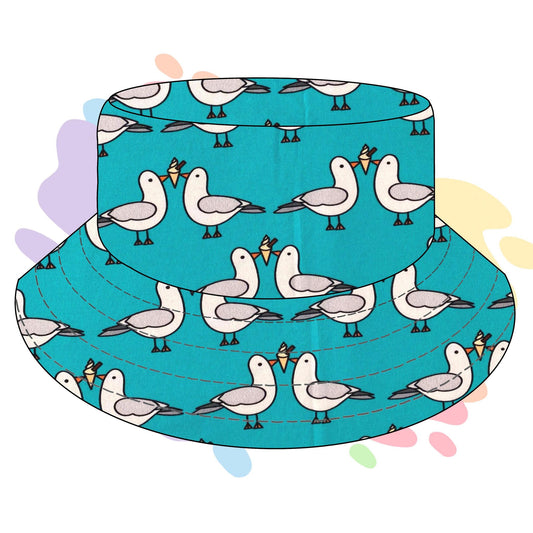 Ice cram seagulls - Reversable bucket hat