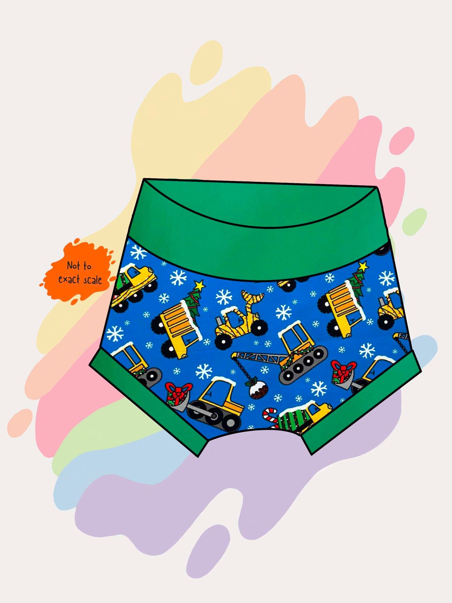 Christmas trucks - Bummies shorts