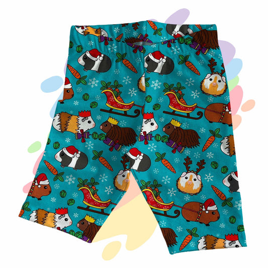 Guinea pig Christmas party  - Cycling style shorts