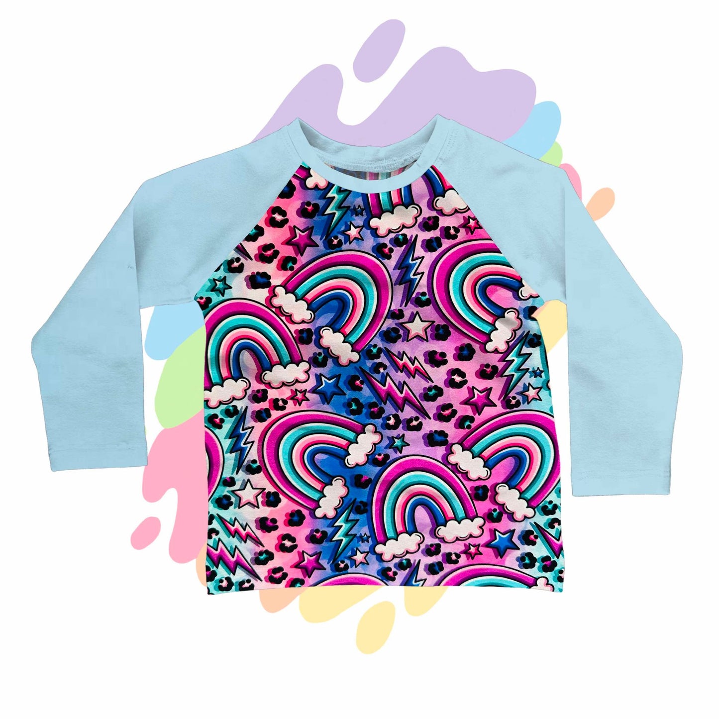 Pastel rainbow - Raglan T-Shirt