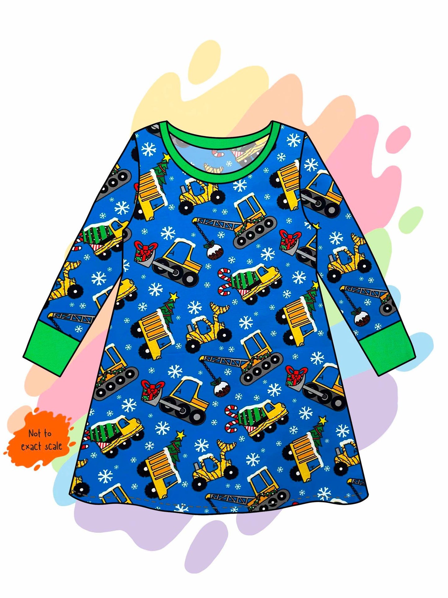 Christmas trucks - Aline dress