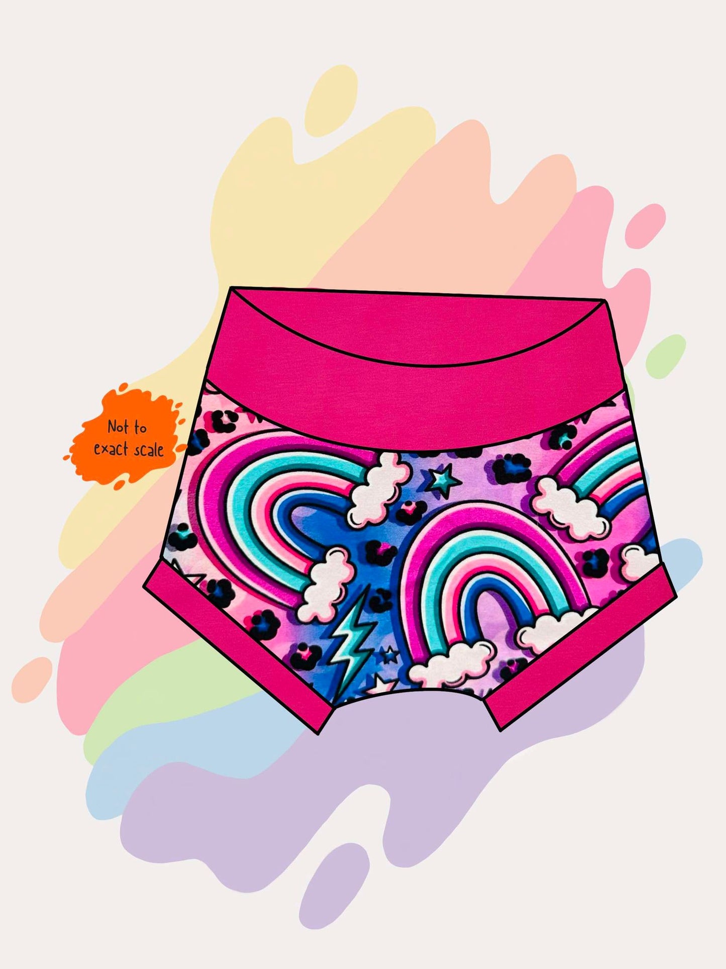 Pastel rainbow - Bummies shorts