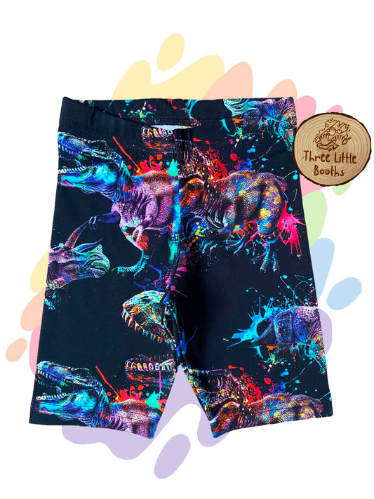 Dinosaur splat - Cycling style shorts