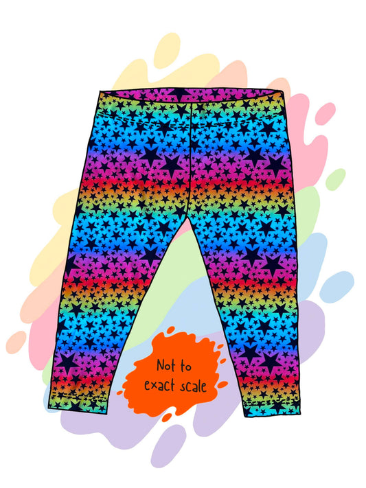 Rainbow stars - Leggings