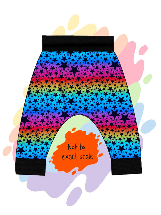 Rainbow stars - Harem pants
