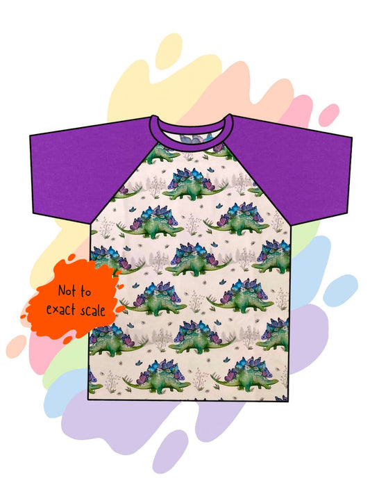 Dinosaur Flora - Raglan T-Shirt