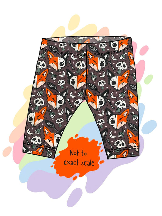 Fox skull - Cycling style shorts