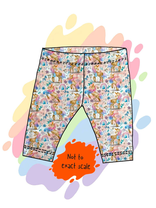 Unicorn dreams - Cycling style shorts