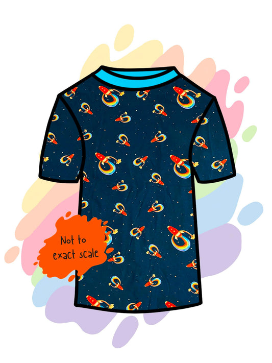 Rainbow rocket - T-Shirt