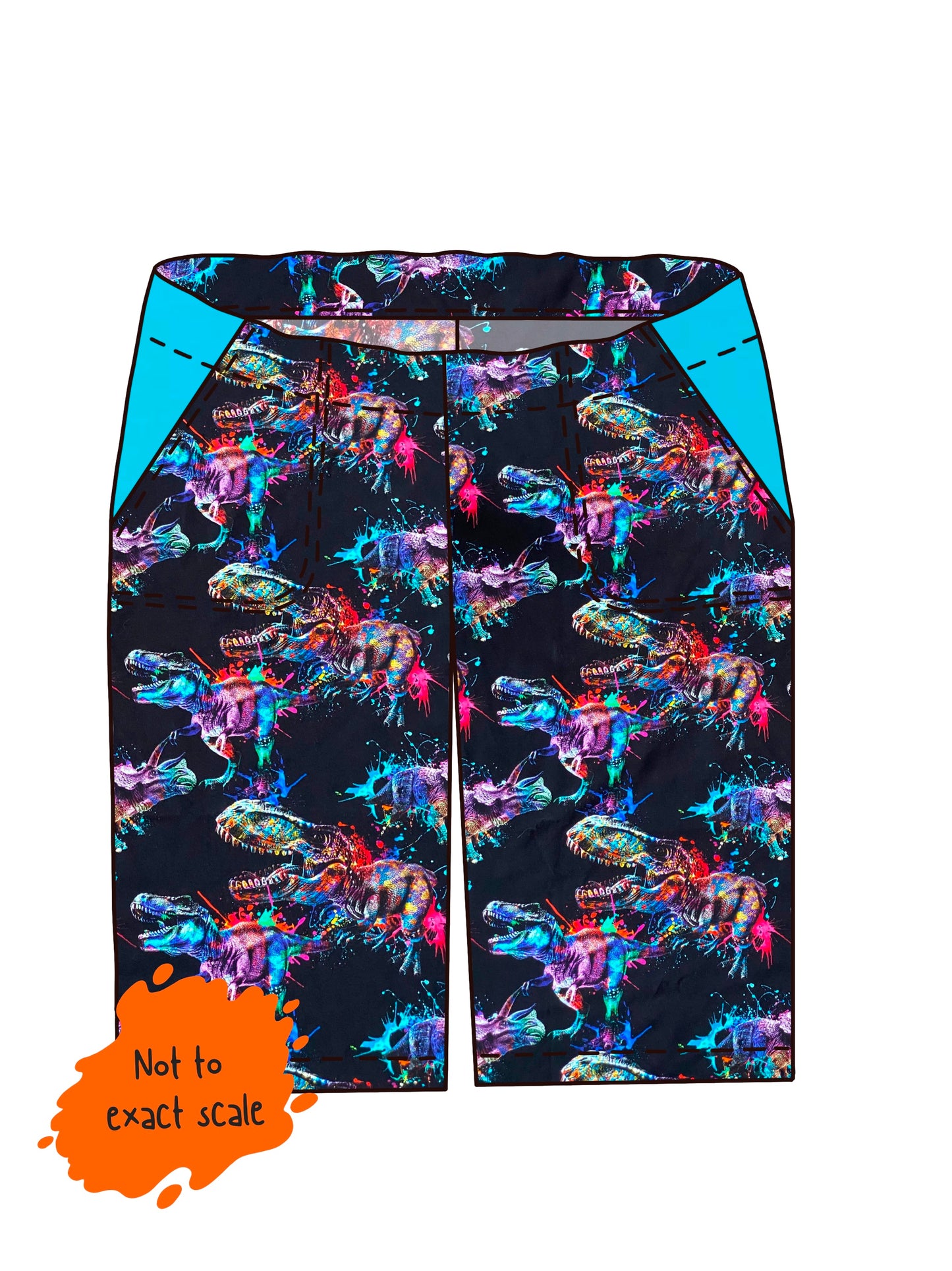 Dinosaur splat  - Shorts