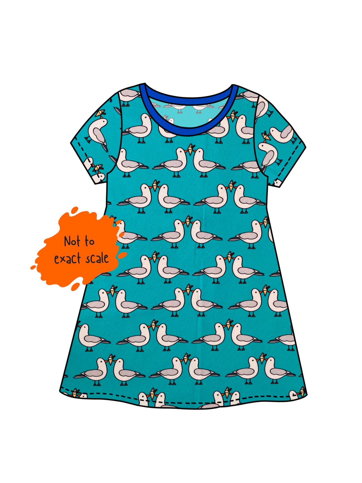 Ice cream seagulls - Aline dress