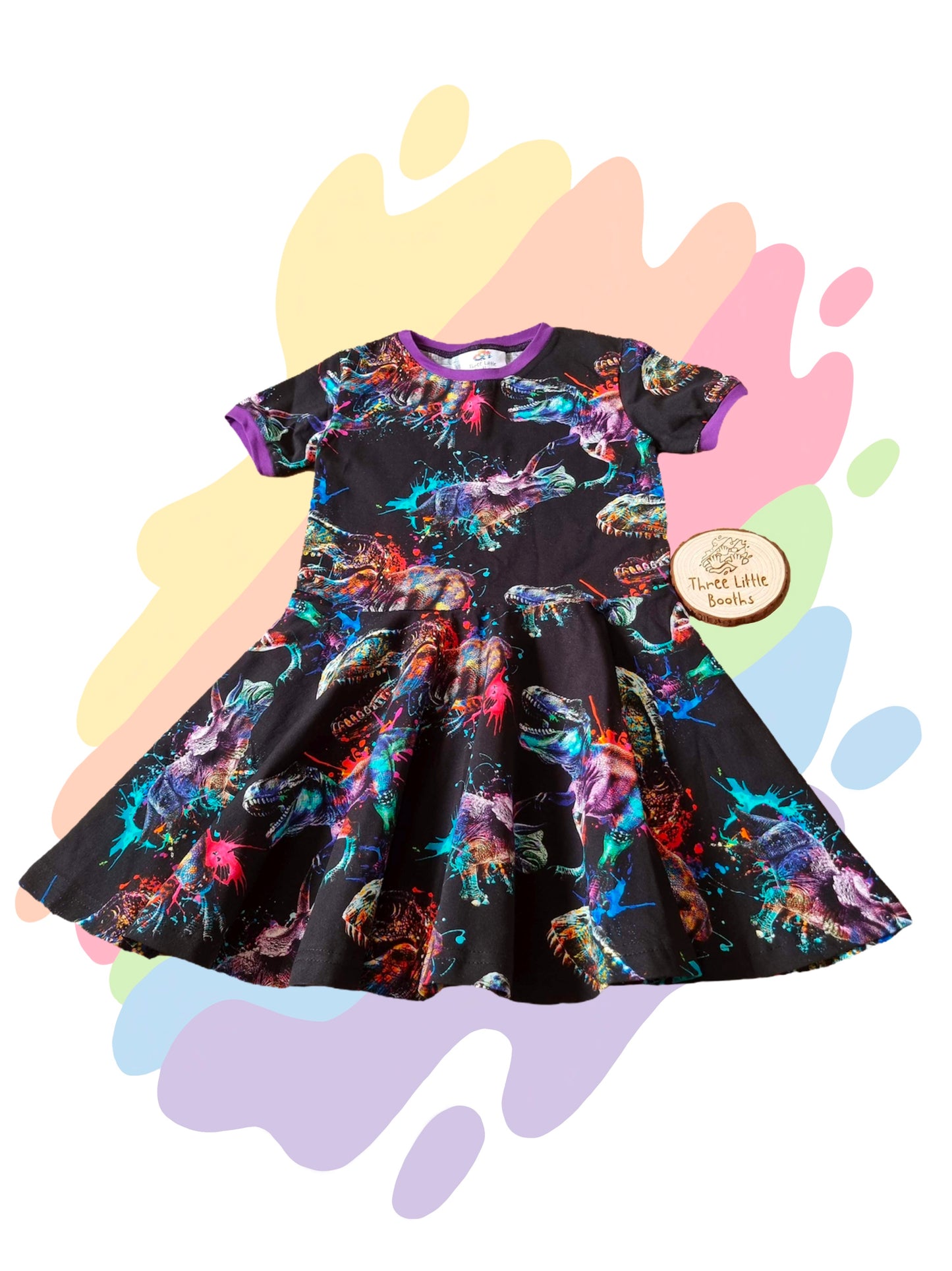 Dinosaur splat   - Spin dress