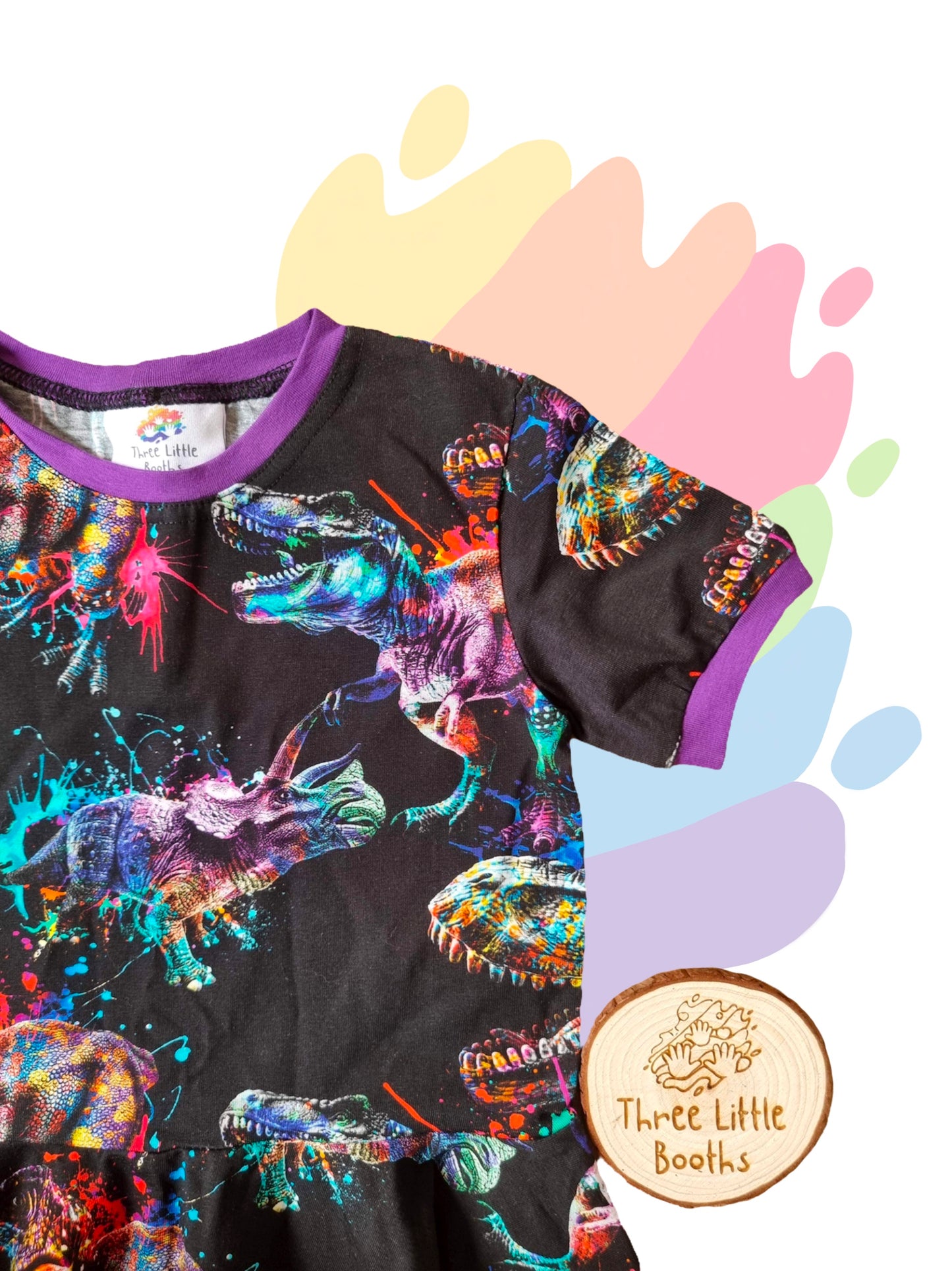 Dinosaur splat   - Spin dress